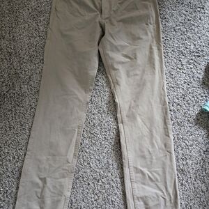 Beige Casual Pants
